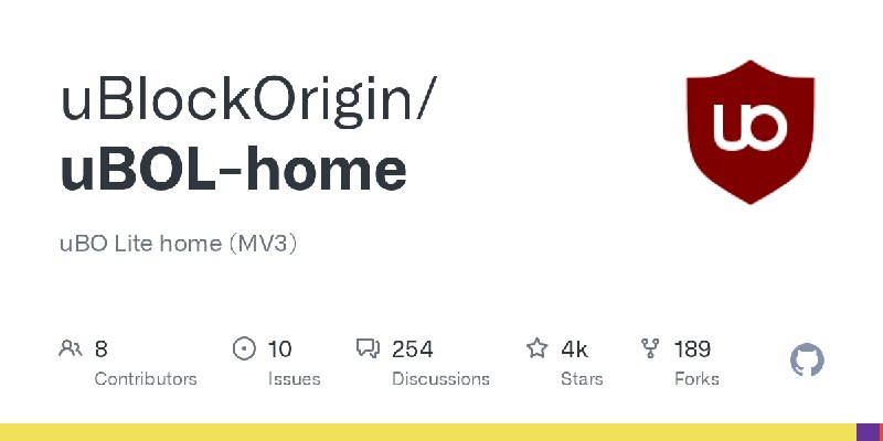 GitHub - uBlockOrigin/uBOL-home: uBO Lite home (MV3)