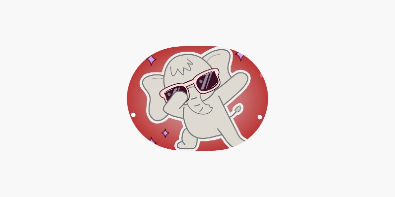 ‎Cute Elephant Stickers - Kiana