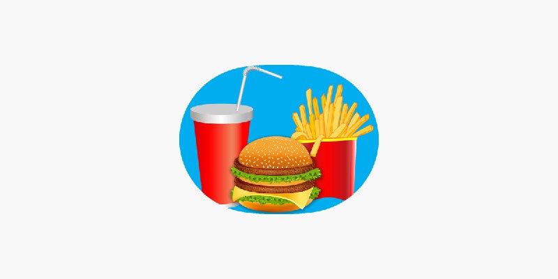‎Fast Food Mc Burger Stickers